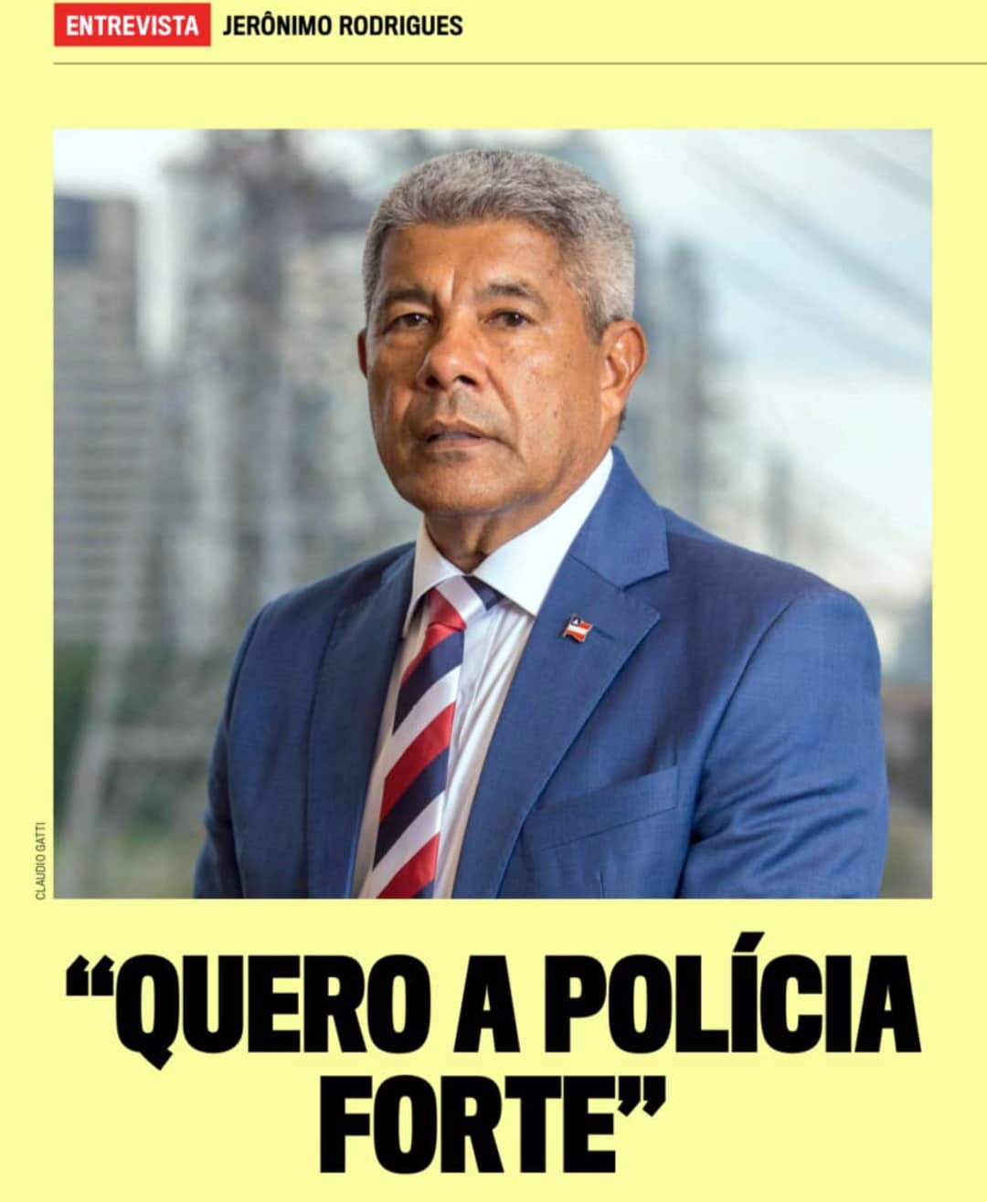 Governador baiano, Jerônimo Rodrigues, dá entrevista à Veja.